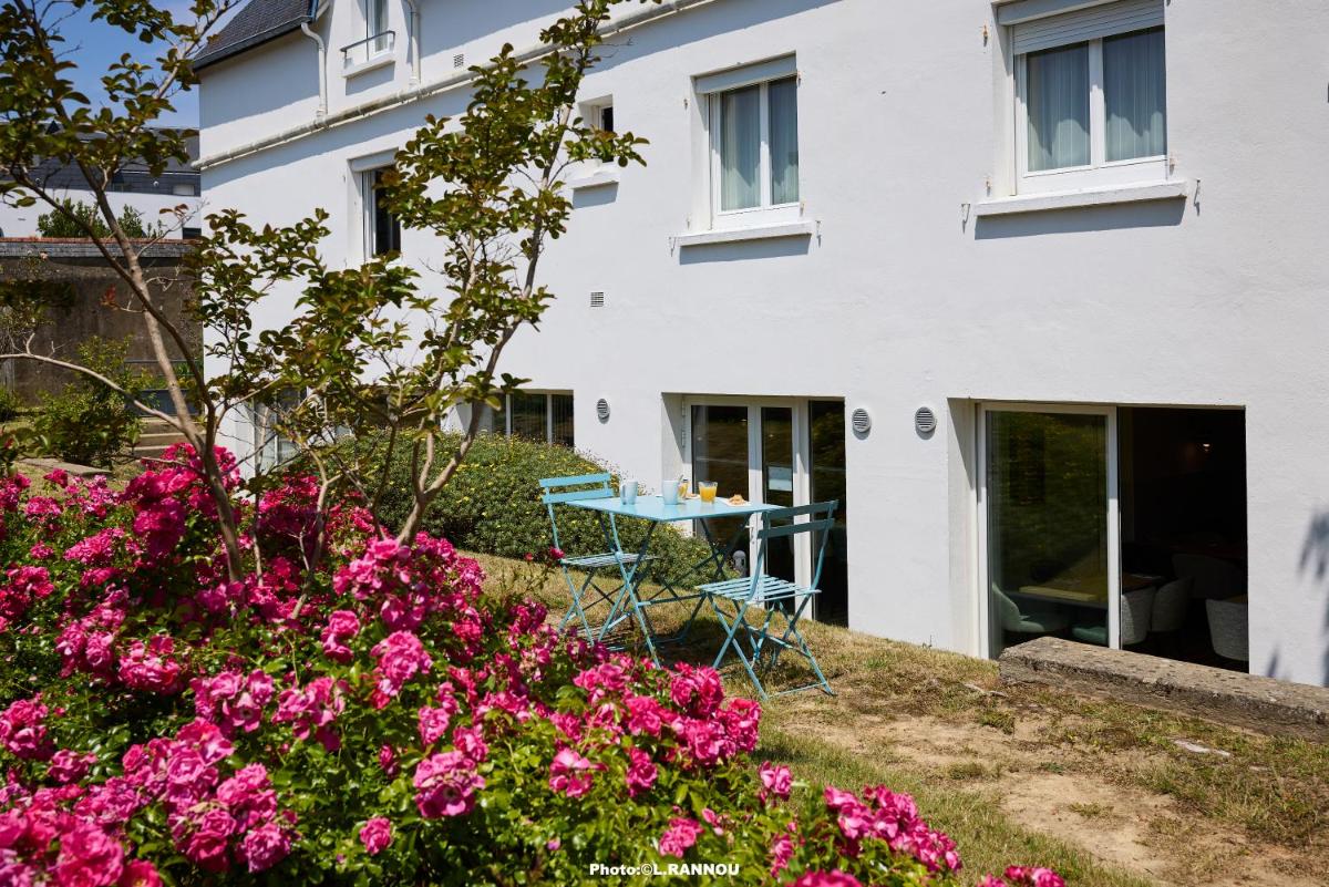 Jardin de l'établissement The Originals Boutique, Hôtel La Marébaudière, Vannes