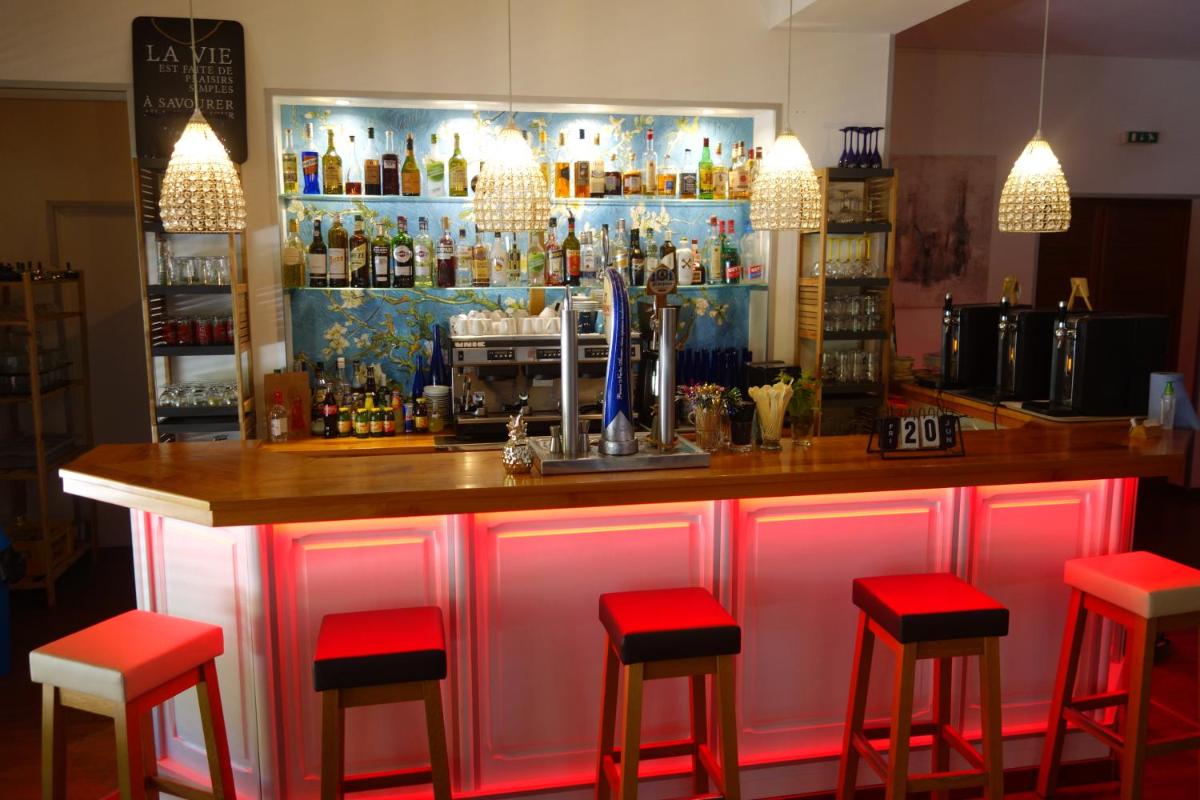 Salon ou bar de l'établissement Hôtel La Ségalière Spa Bar