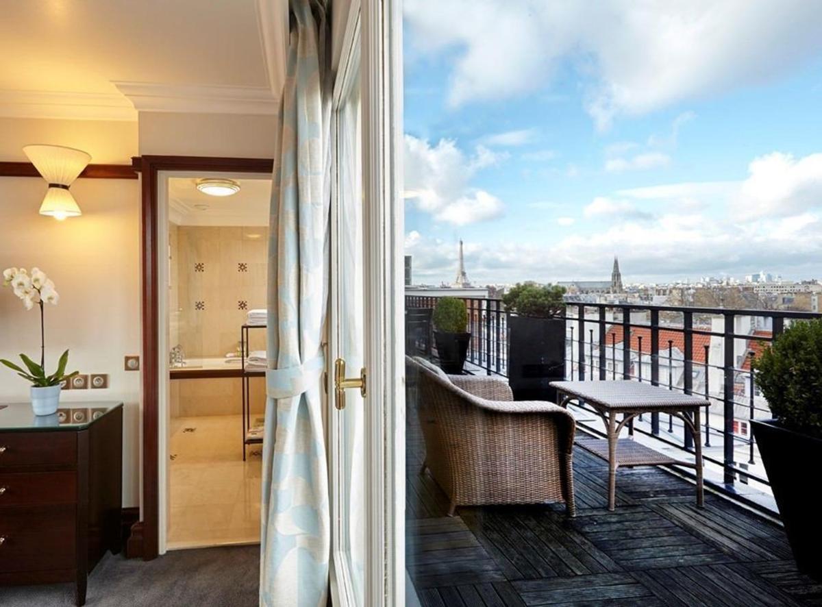 Balcon ou terrasse dans l'établissement Hôtel Pont Royal Paris