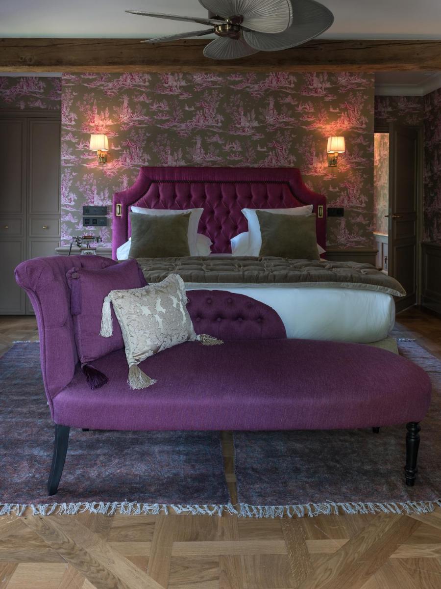 Coin salon dans l'établissement Château Brachet