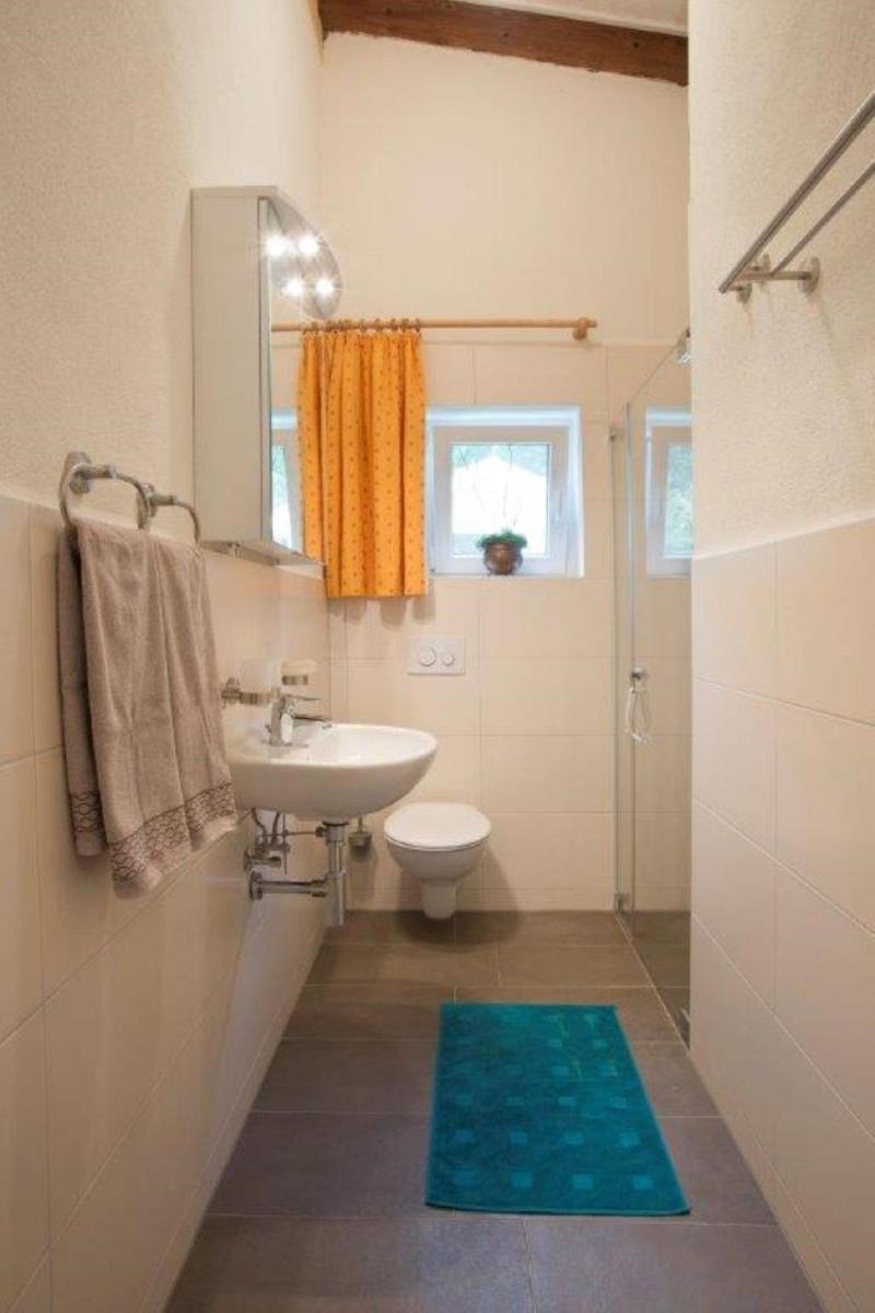 Ein Badezimmer in der Unterkunft Haus am Waldpark