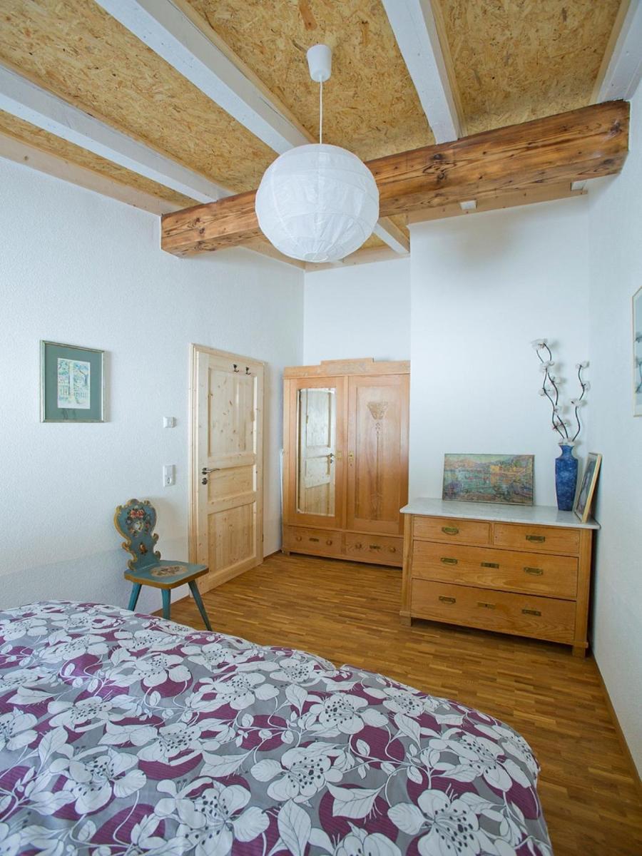 Ein Bett oder Betten in einem Zimmer der Unterkunft Haus am Waldpark