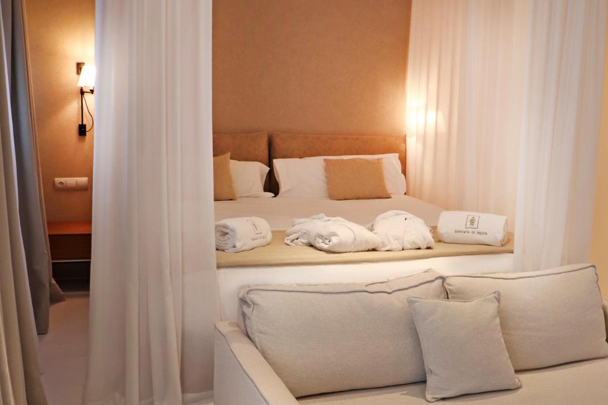 Cama o camas de una habitación en Balneario Segura de Baños