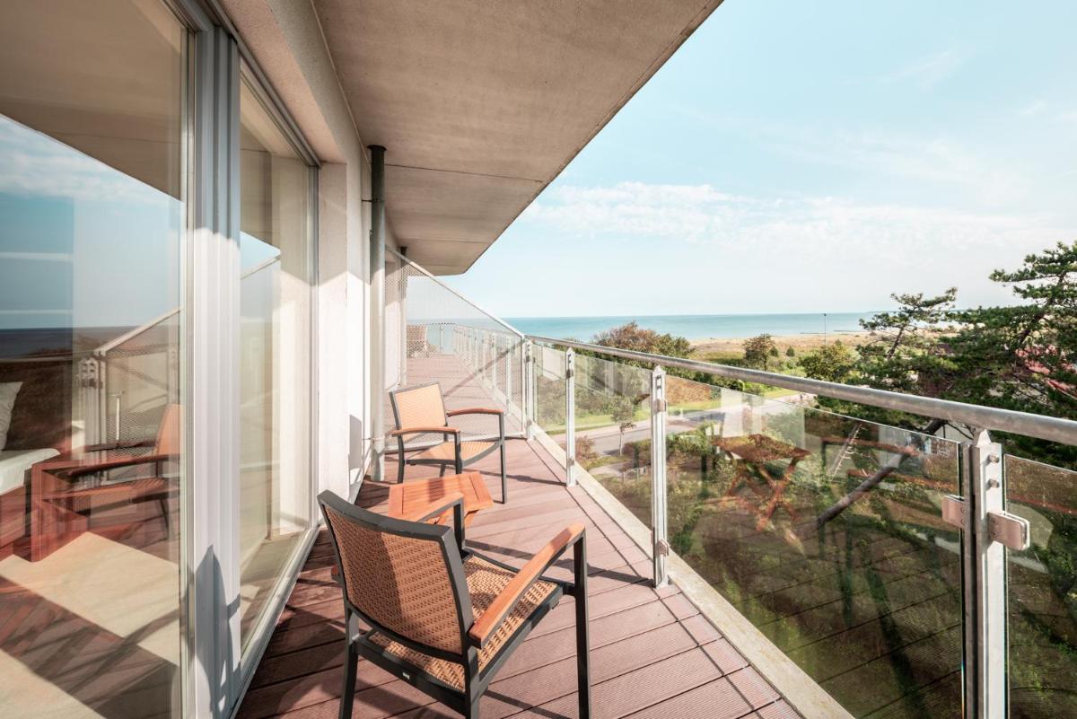 Ein Balkon oder eine Terrasse in der Unterkunft THE GRAND Ahrenshoop