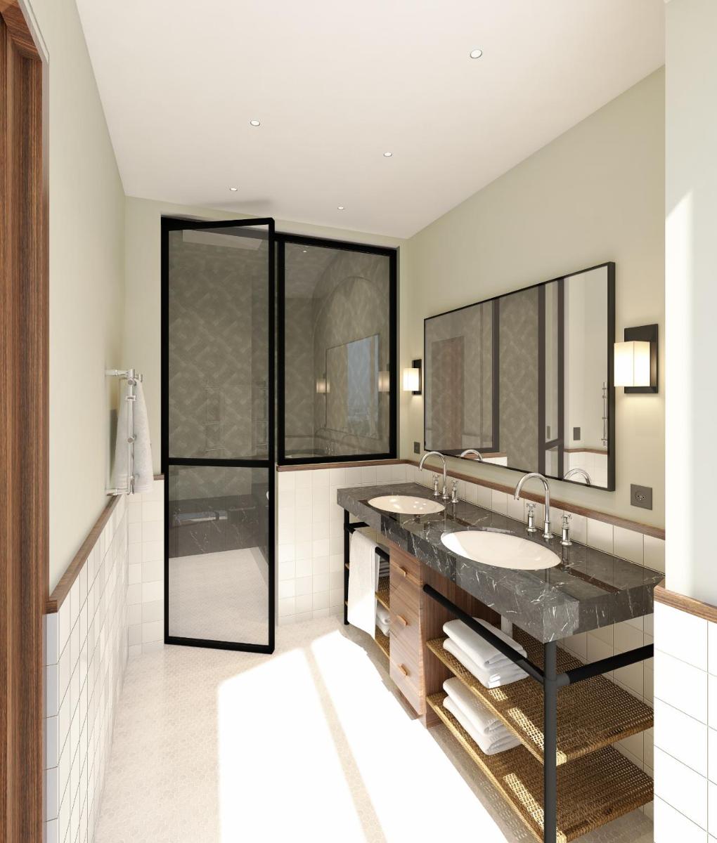 Salle de bains dans l'établissement Le Roch Hotel & Spa
