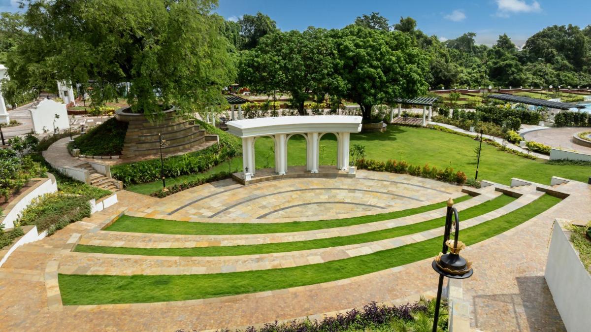a park with a large amphitheater and a stairway at Miros - Formerly Imperial Goa in Old Goa