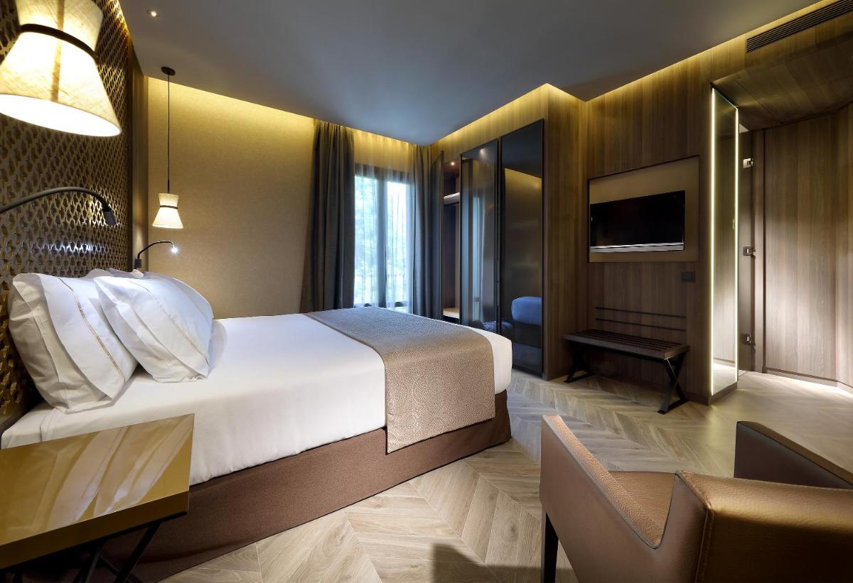 Cama o camas de una habitación en Áurea Washington Irving by Eurostars Hotel Company