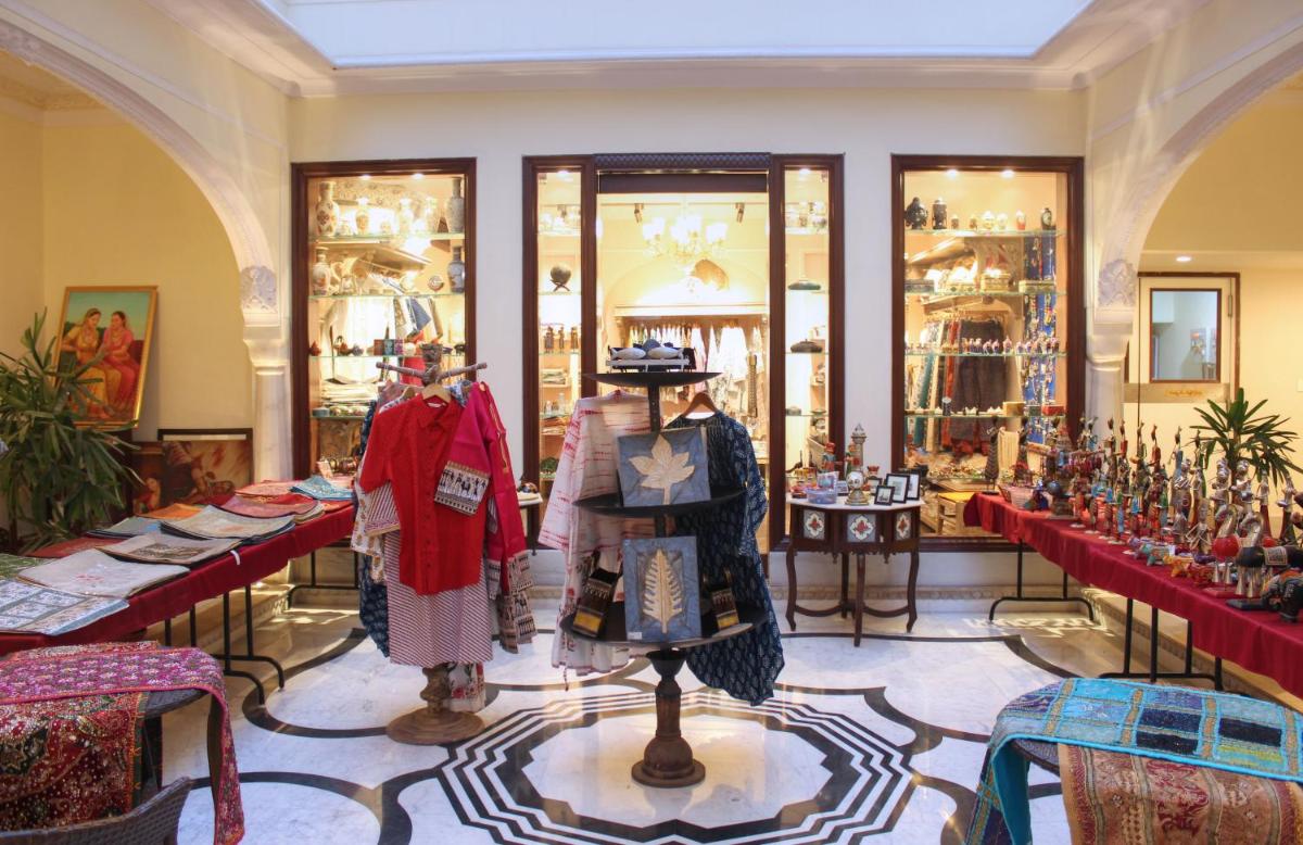a shop with a mannequin in the middle of a room at Shahpura House in Jaipur +63 photos
