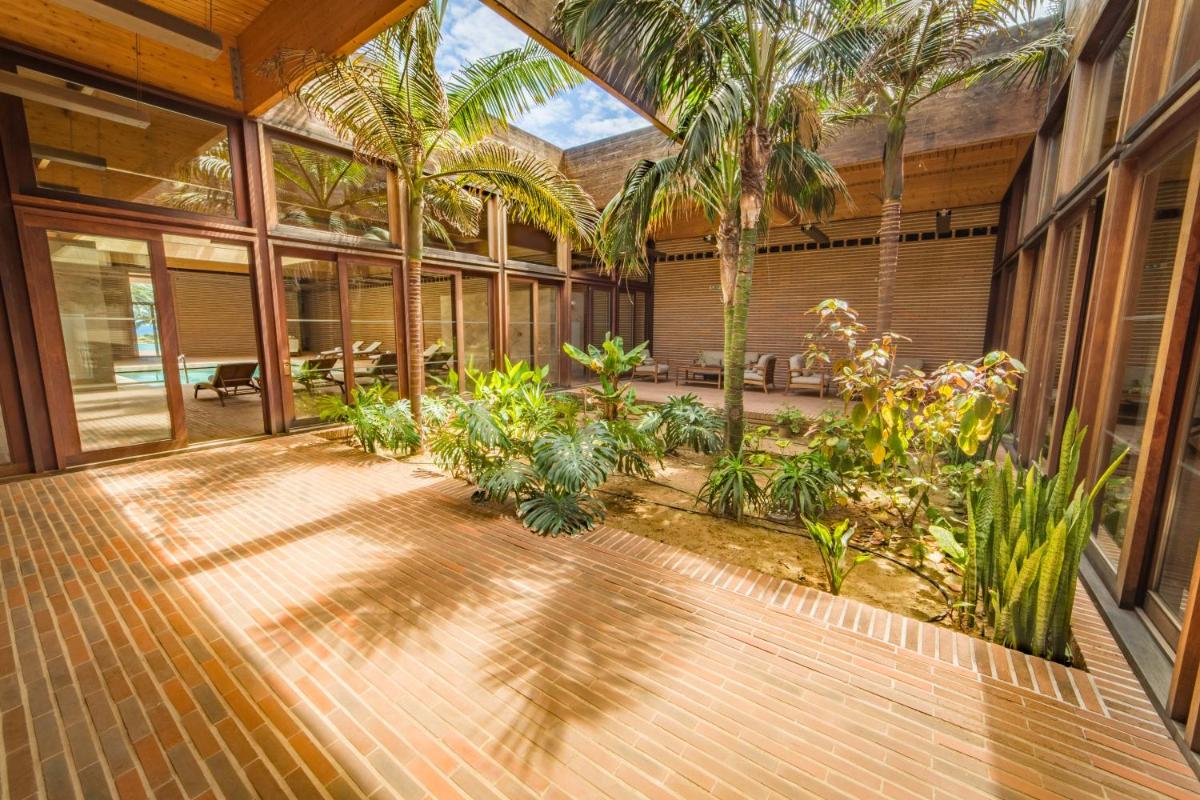 Um jardim no exterior de Hotel Porto Santo & Spa