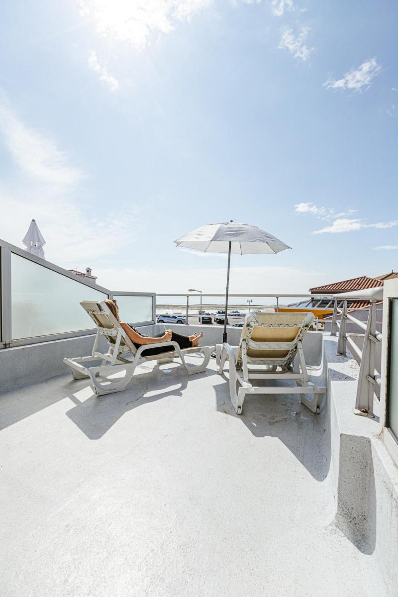 Balcon ou terrasse dans l'établissement Hotel Les Dunes