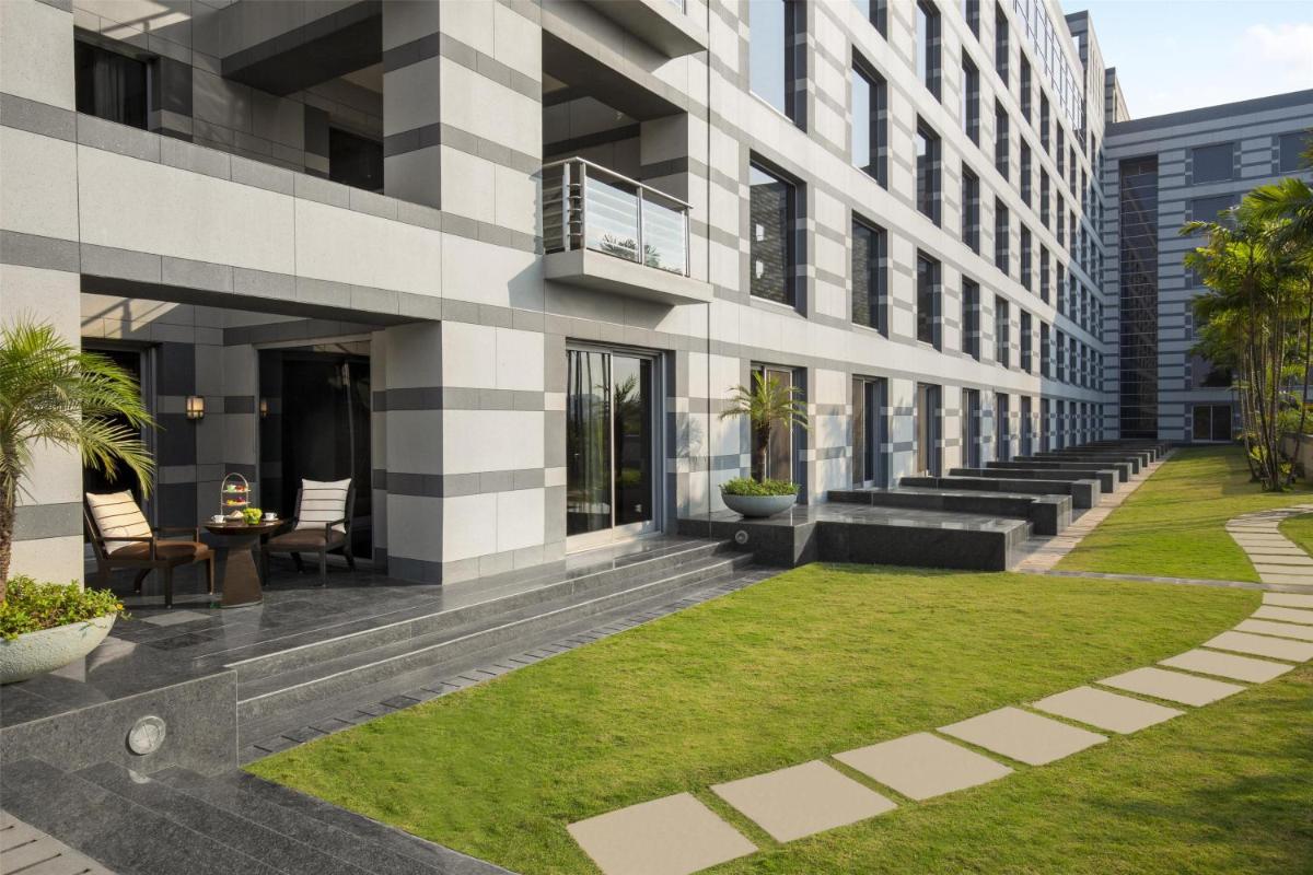 a rendering of the exterior of a building at Grand Hyatt Mumbai Hotel and Residences in Mumbai