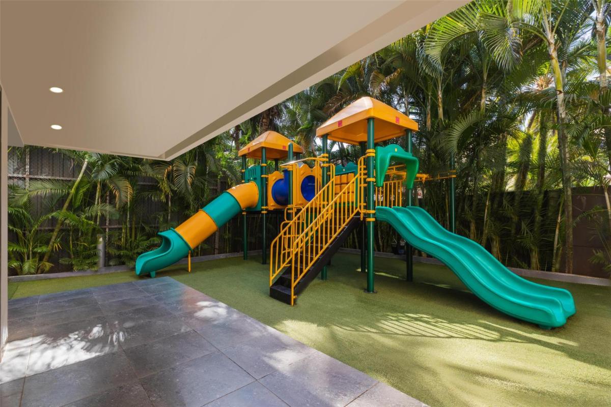 a playground in a house with a slide at Hyatt Centric Candolim Goa in Calangute a playground in a house with a slide at Hyatt Centric Candolim Goa in Calangute