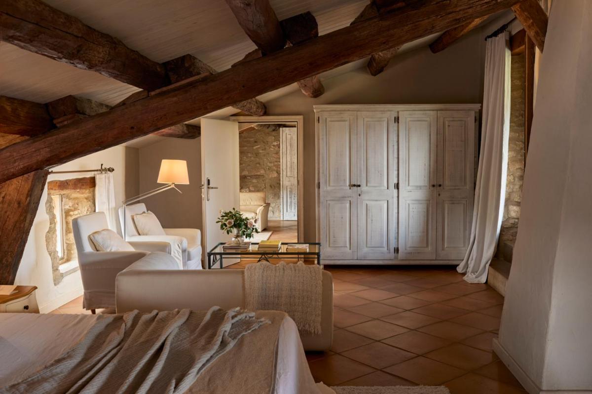 Cama o camas de una habitación en La Garriga de Castelladral