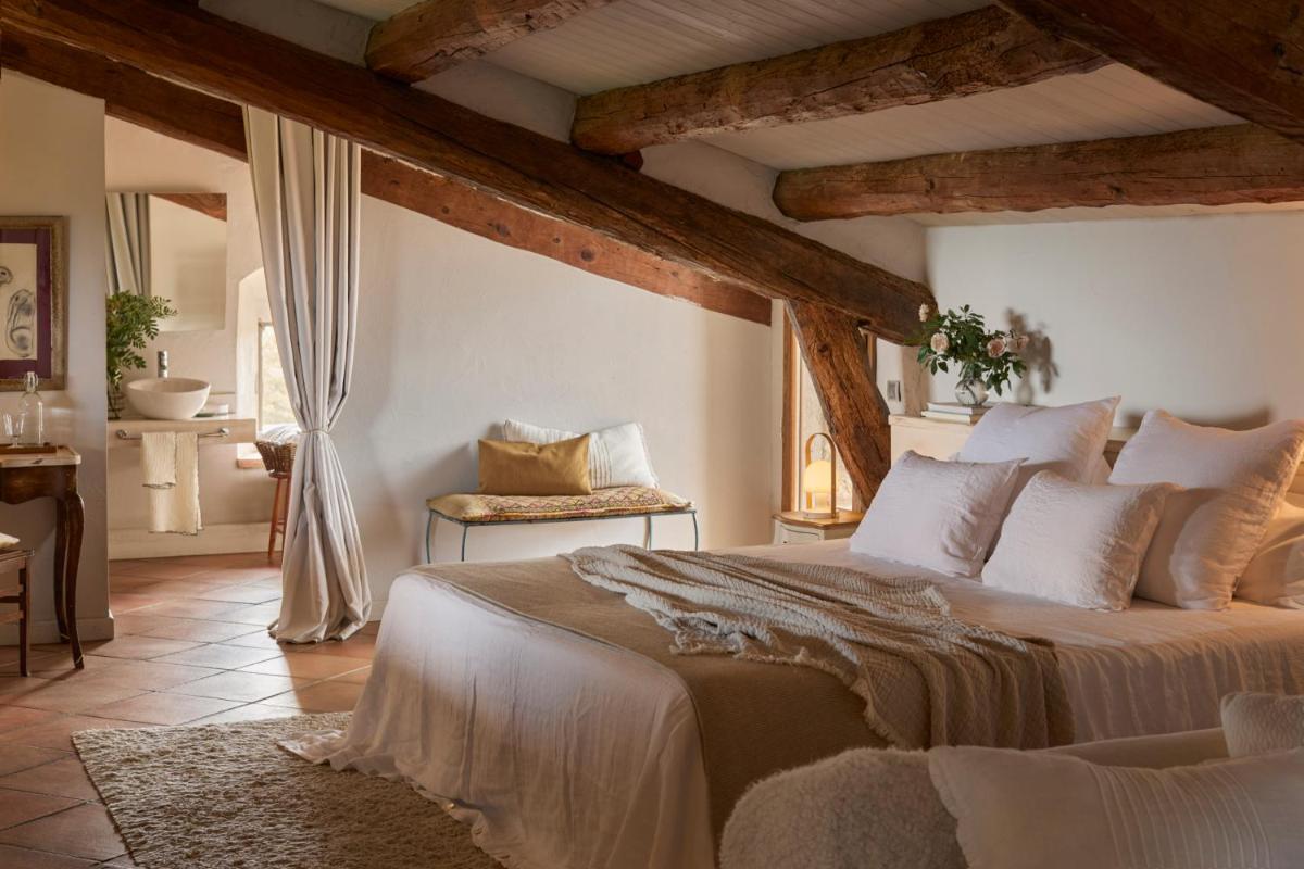 Cama o camas de una habitación en La Garriga de Castelladral