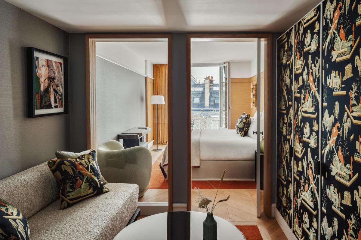 Un ou plusieurs lits dans un hébergement de l'établissement Hôtel De Sers Champs Elysées Paris