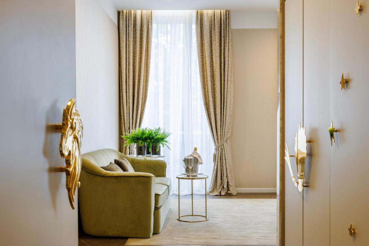 Coin salon dans l'établissement Boscolo Lyon Hotel & Spa