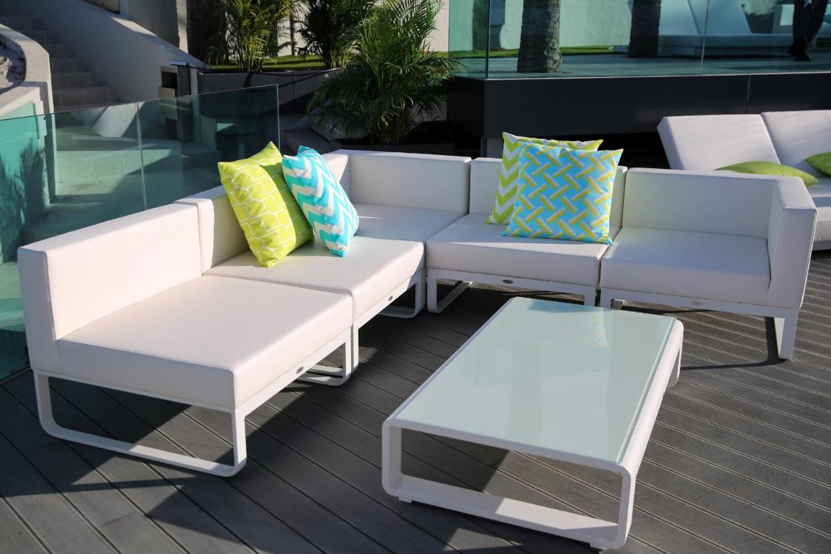 Zona de estar de Santa Monica Suites Hotel