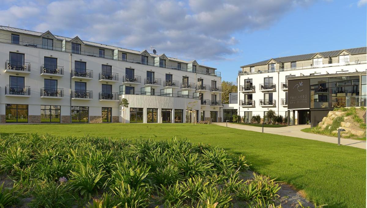 Jardin de l'établissement Thalasso Concarneau Spa Marin Resort