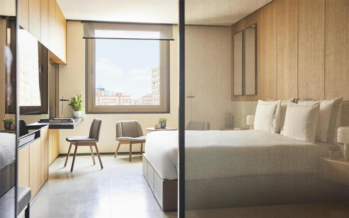 Cama o camas de una habitación en Grand Hyatt Barcelona