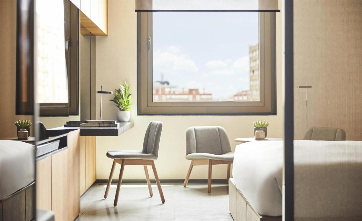 Cama o camas de una habitación en Grand Hyatt Barcelona