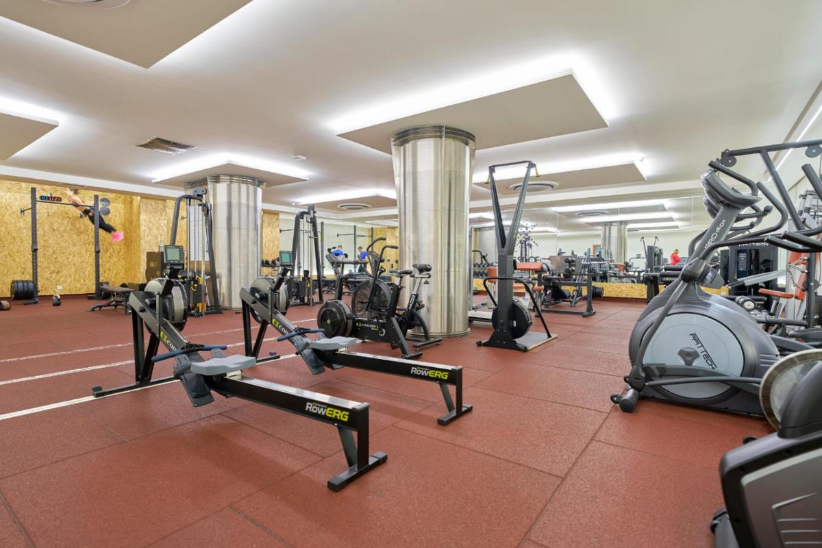 O centro de fitness e/ou as comodidades de fitness de Hotel Do Caracol