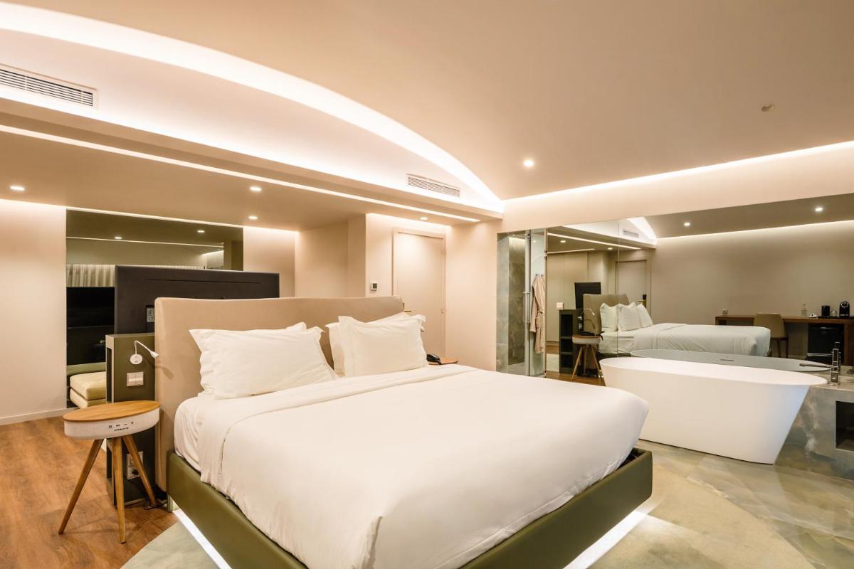 Uma cama ou camas num quarto em Grande Hotel Thermas Nature & SPA