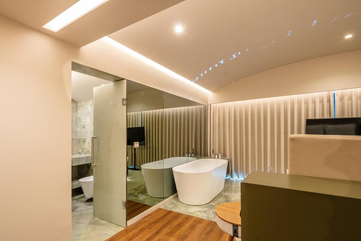 Uma casa de banho em Grande Hotel Thermas Nature & SPA