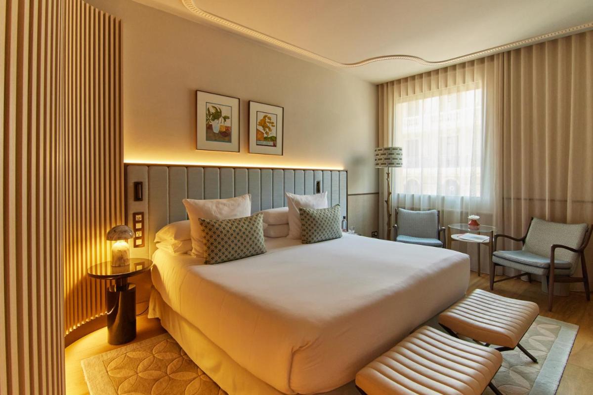 Cama o camas de una habitación en Grand Hotel Central, Small Luxury Hotels