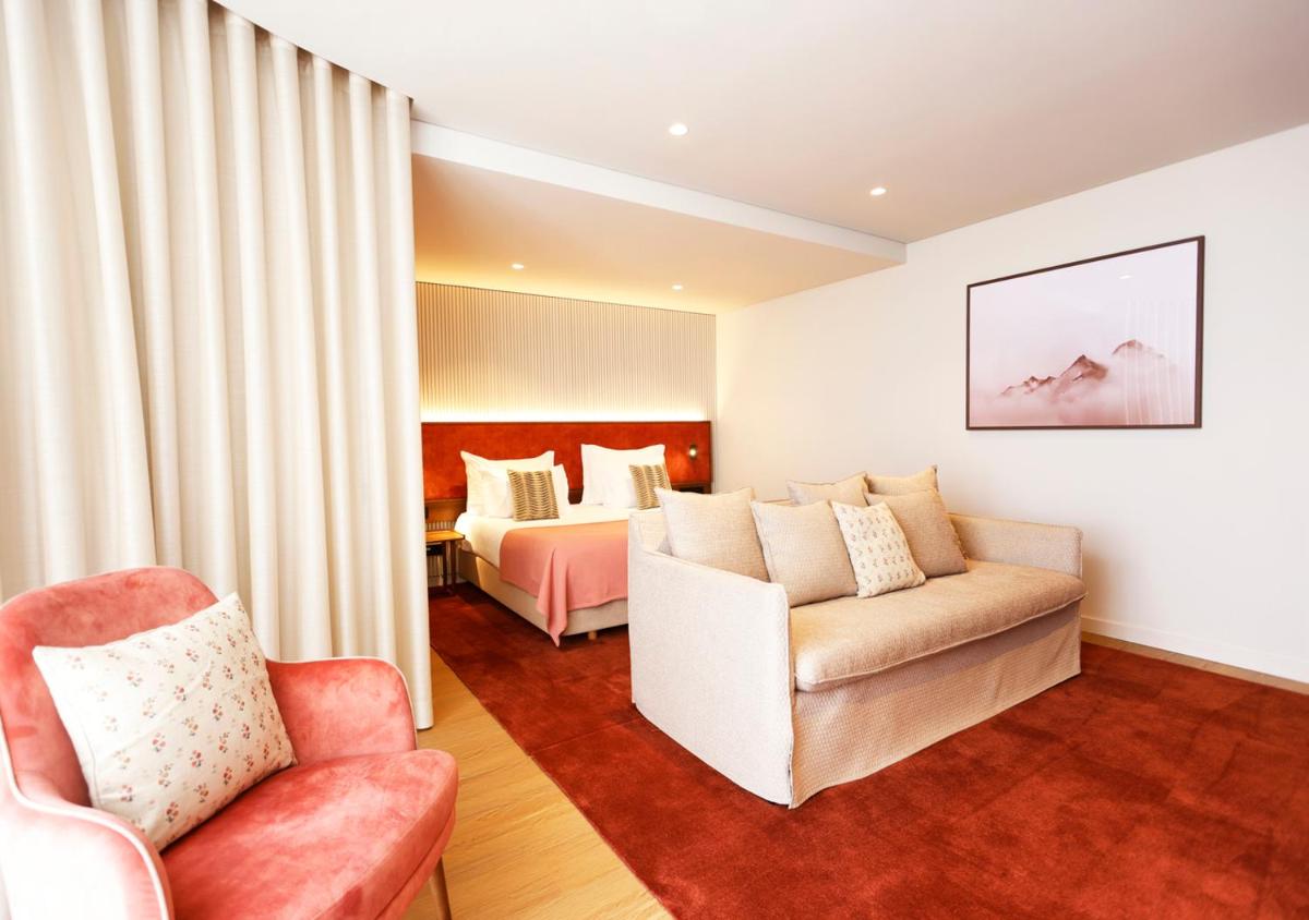 Uma área de estar em Montebelo Viseu Congress Hotel & Spa