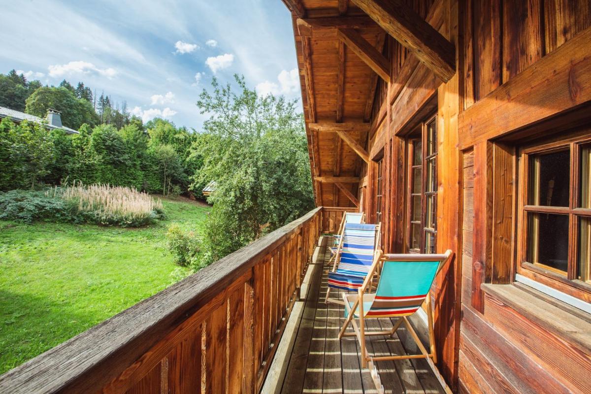 Jardin de l'établissement Magic Megève Bois