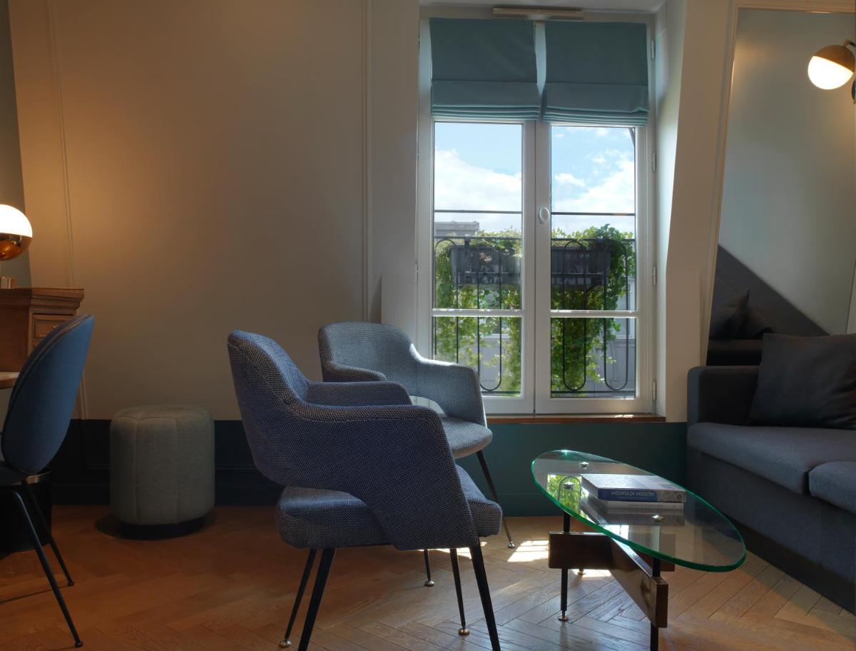 Coin salon dans l'établissement Hotel Bachaumont