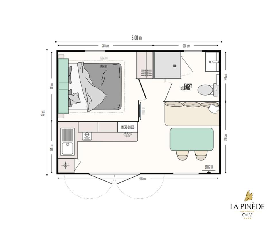Plan de l'établissement Camping La Pinède