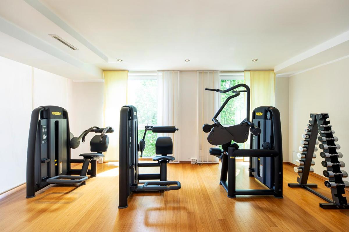Das Fitnesscenter und/oder die Fitnesseinrichtungen in der Unterkunft Strandhotel Dünenmeer - Adults only