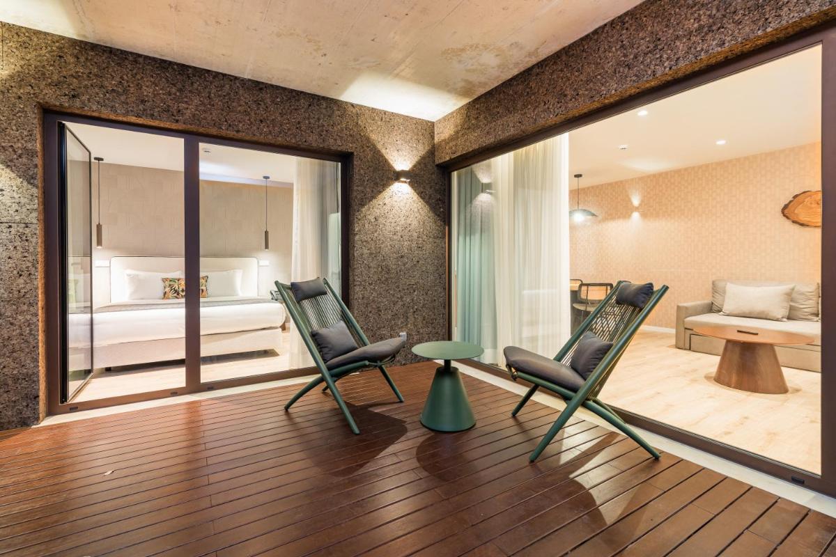 Uma área de estar em Haven Nature Hotel & Villas