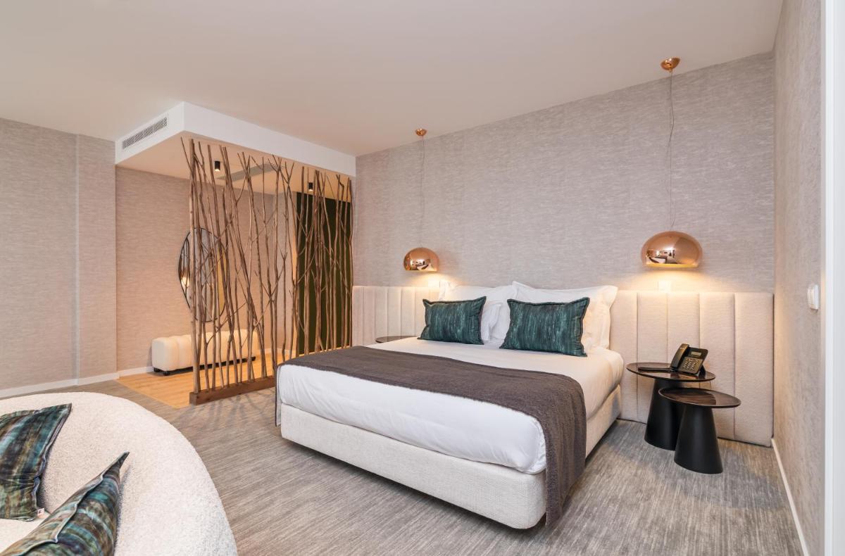 Uma cama ou camas num quarto em Haven Nature Hotel & Villas