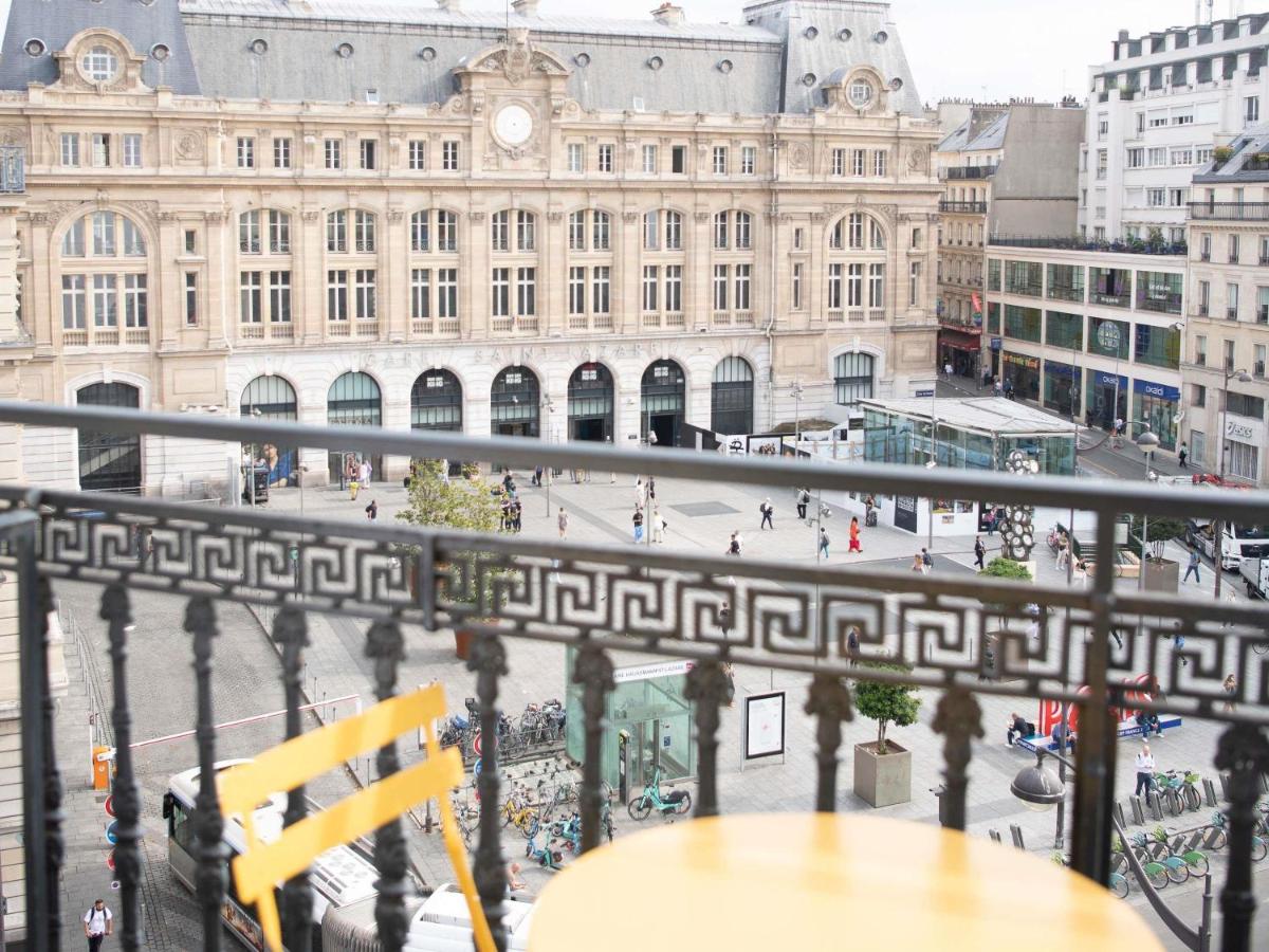 Vue générale sur Paris ou vue de la ville depuis l'hôtel