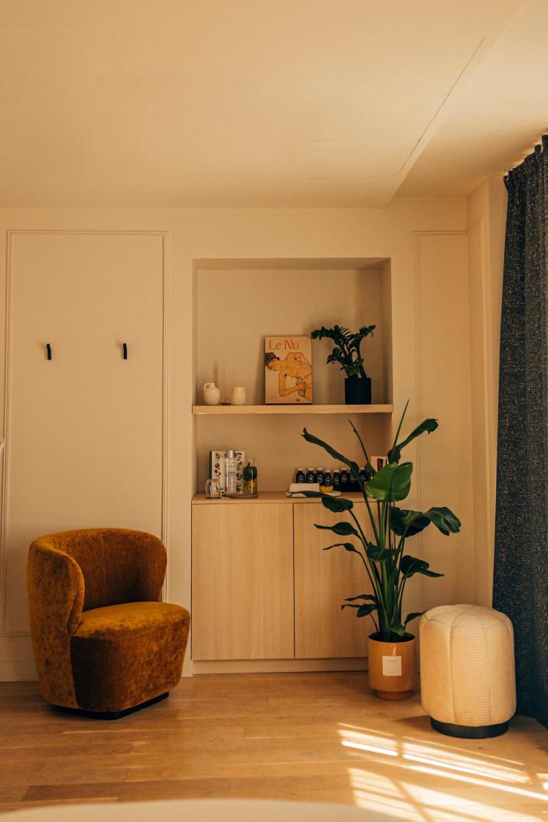 Cuisine ou kitchenette dans l'établissement Hotel Bachaumont