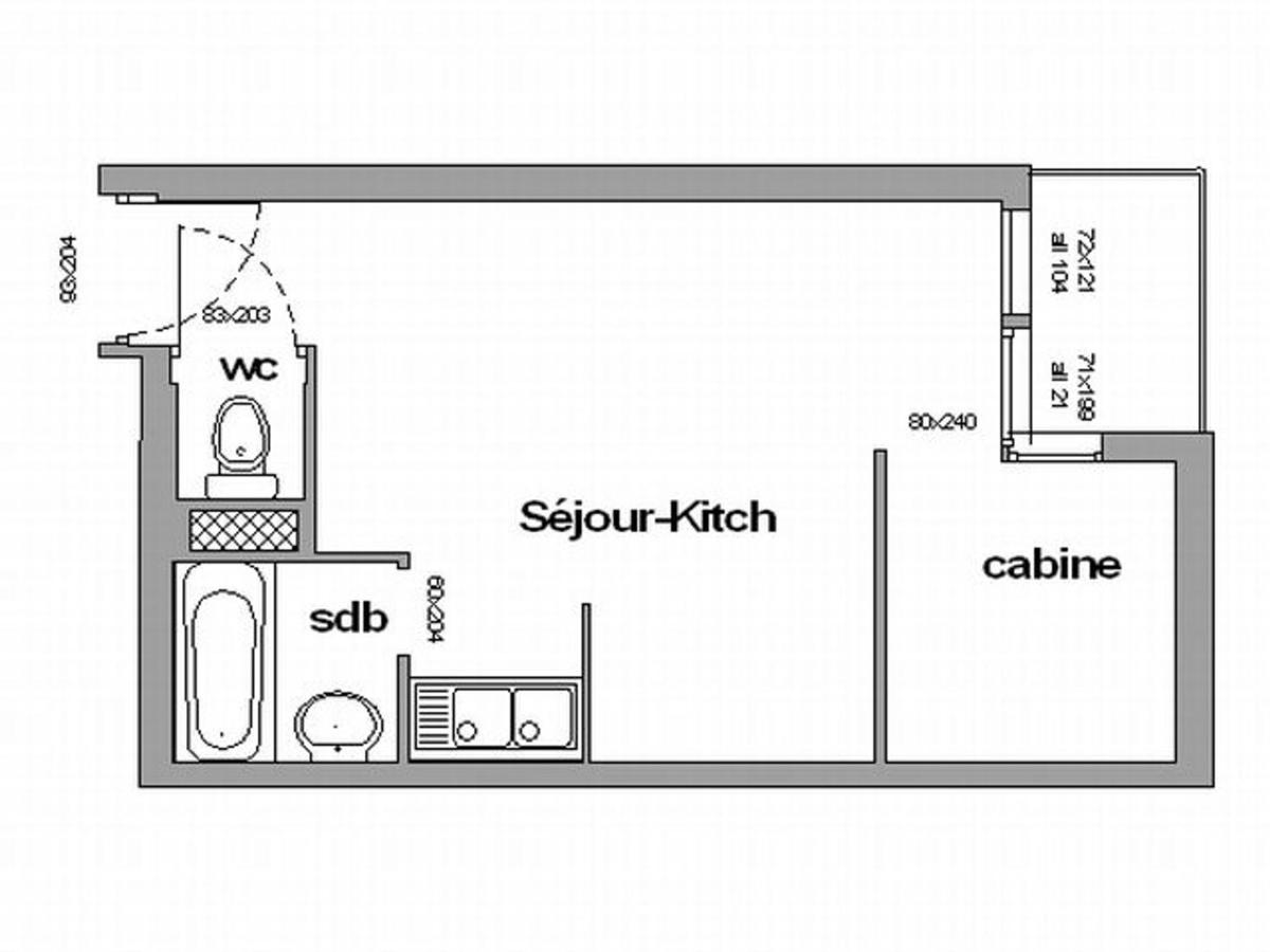 Studio cabine cosy, 4 pers, balcon sud, au pied des pistes – Chamrousse 1750 - FR-1-340-106 - Housity
