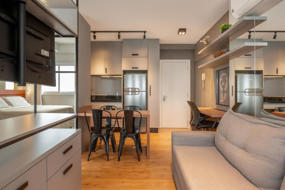 308B Studio LifeSpace, Elegância e Conforto no Batel CWB - Hizvo