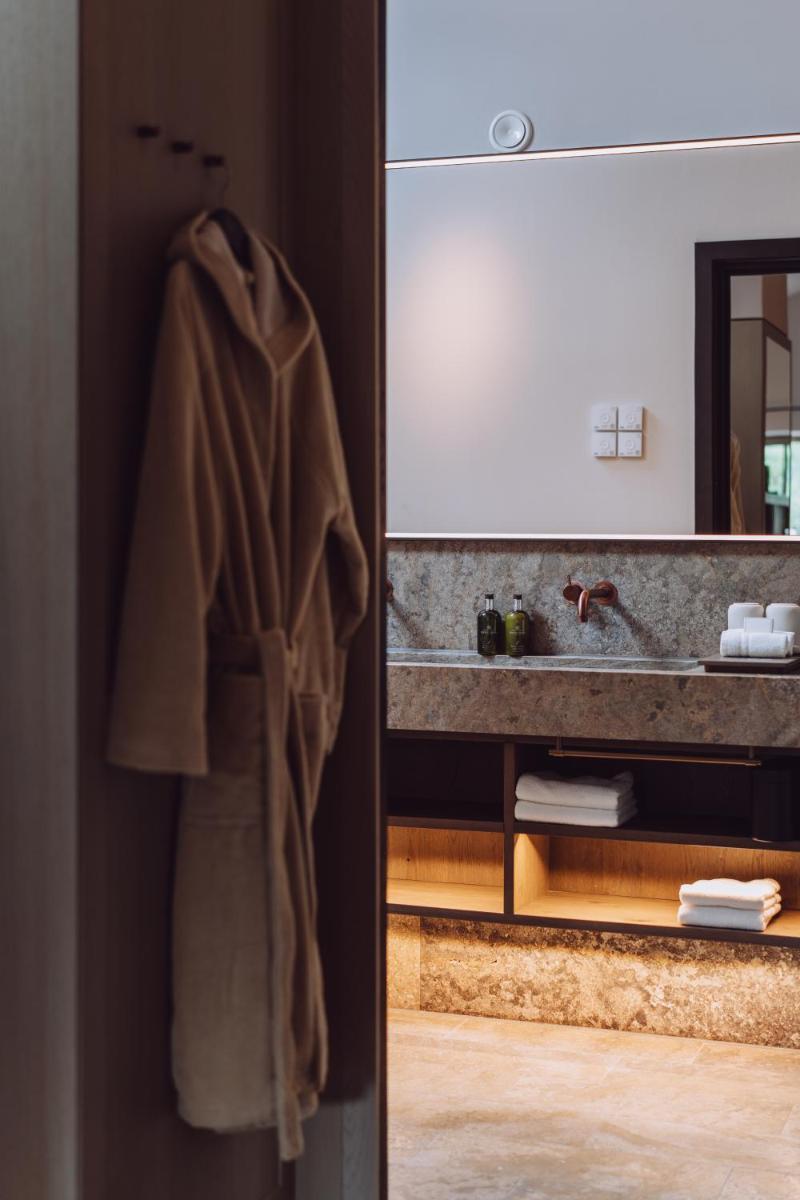 Ein Badezimmer in der Unterkunft Parkhotel Egerner Höfe