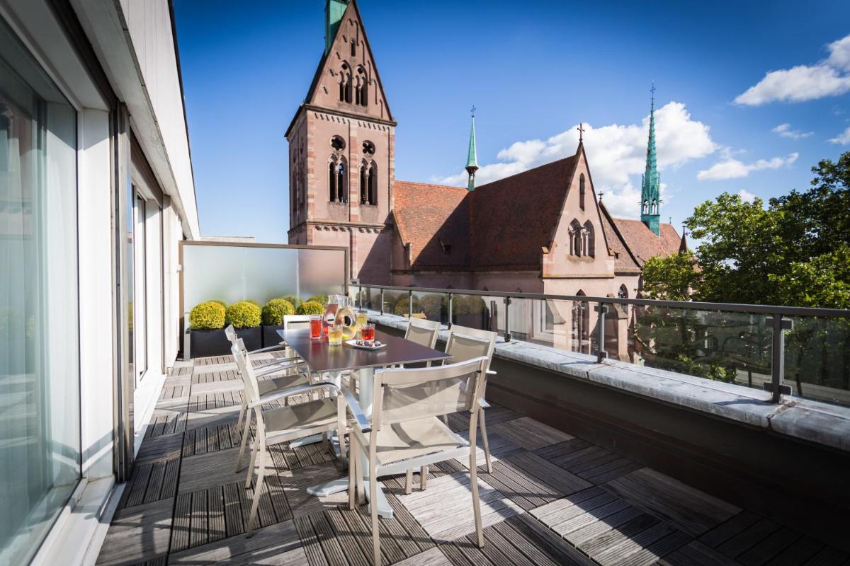 Balcon ou terrasse dans l'établissement Sofitel Strasbourg Grande Ile