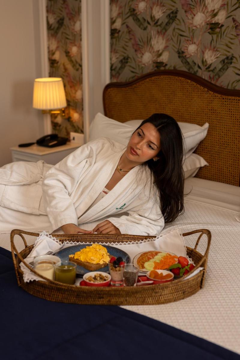 Uma cama ou camas num quarto em Hotel Solverde Spa and Wellness Center
