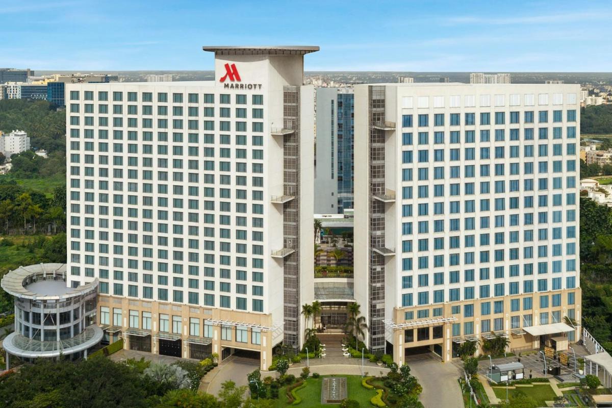 an aerial view of a mgm hotel at Bengaluru Marriott Hotel Whitefield in Bengaluru an aerial view of a mgm hotel at Bengaluru Marriott Hotel Whitefield in Bengaluru