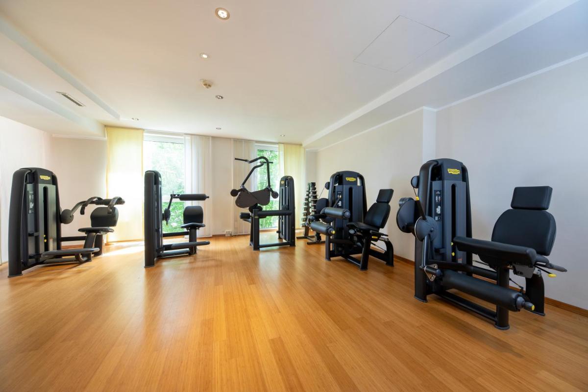 Das Fitnesscenter und/oder die Fitnesseinrichtungen in der Unterkunft Strandhotel Dünenmeer - Adults only