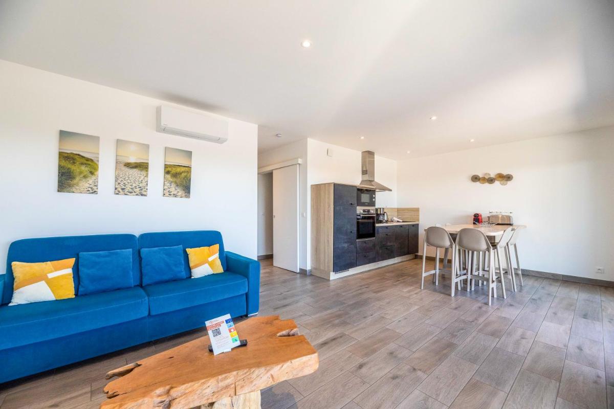 Cuisine ou kitchenette dans l'établissement Résidence Pierre & Vacances Premium Les Terrasses d'Arsella