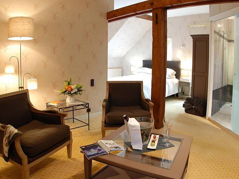 Coin salon dans l'établissement Domaine de Joinville & Spa