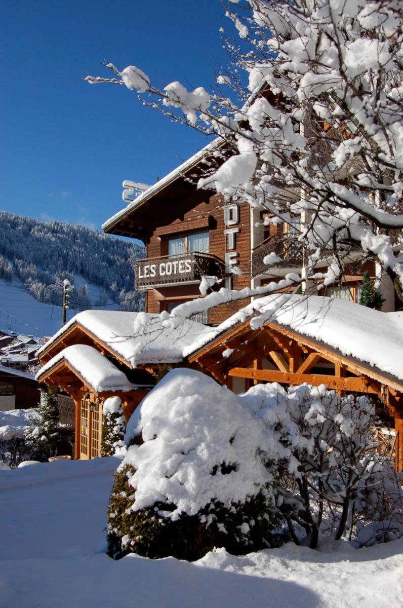 L'établissement Hôtel Les Côtes, Résidence Loisirs et Chalets en hiver
