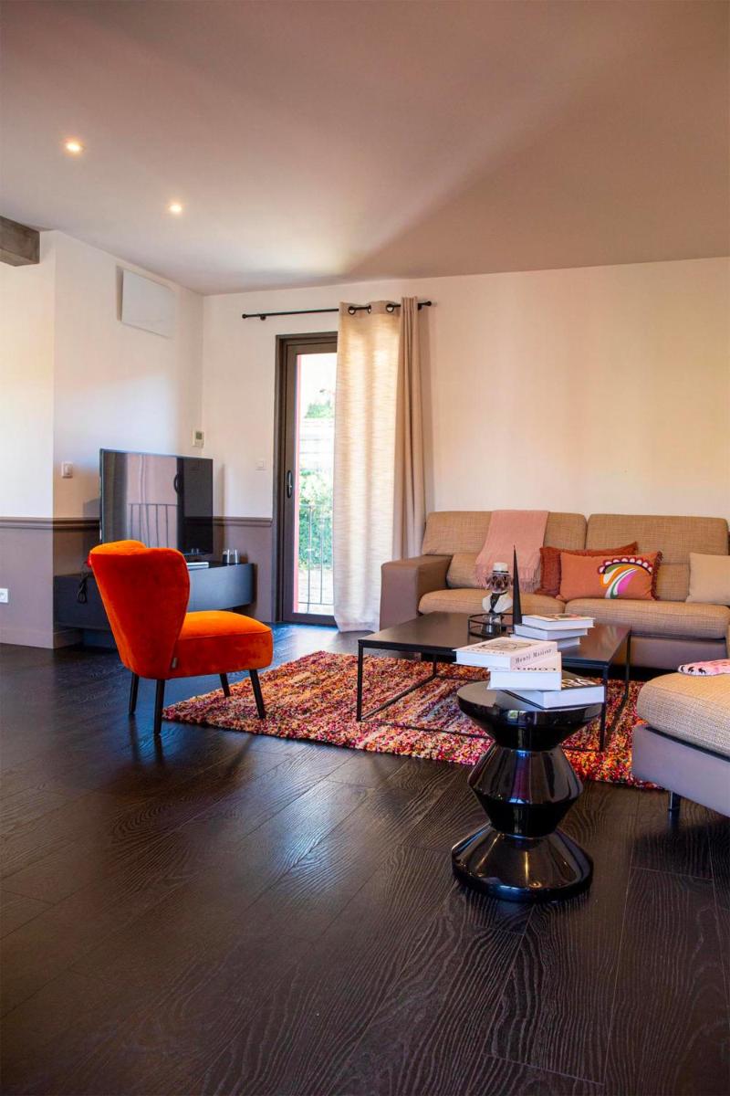 Coin salon dans l'établissement Hôtel & Spa Le Madeloc - Collioure Centre