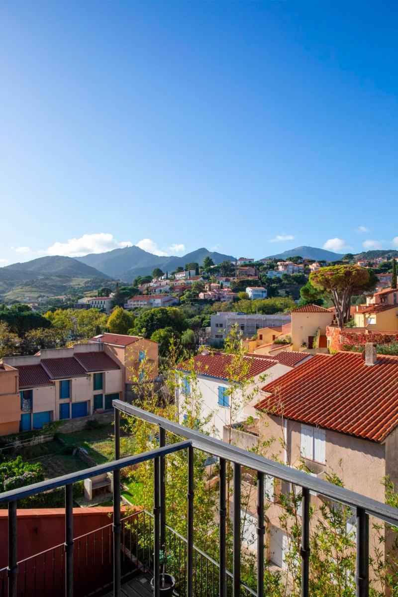 Vue générale sur la montagne ou vue sur la montagne depuis l'hôtel