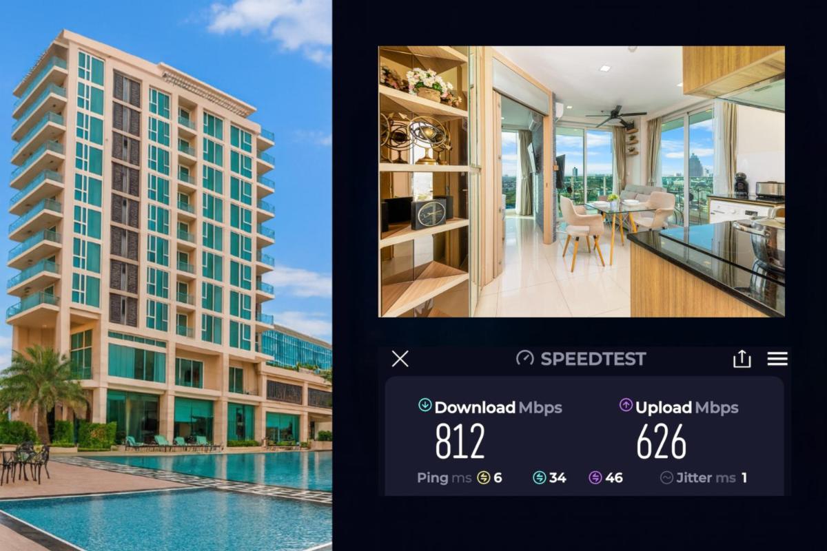 Rare Panoramic Sea, City & Mountain Views - XXL Balcony - Free Fast WIFI - Pool - City Garden Tower 2317 - Housity